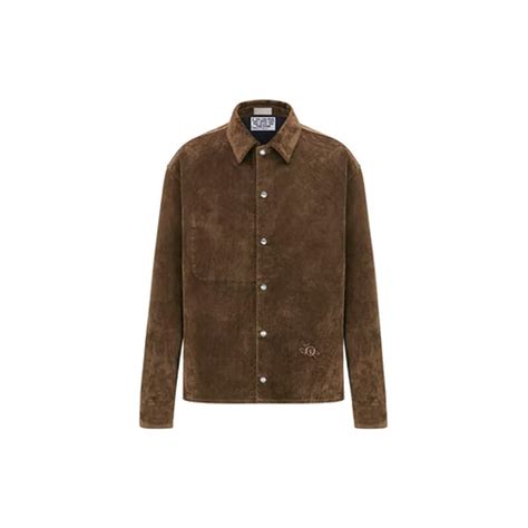 overshirt dior|Dior x Cactus Jack Oversized Overshirt 'Mocha Brown' .